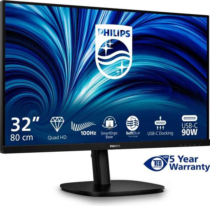 Produktbild Philips Monitor 32B2U3601/00, Bildschirmdiagonale: 32 ", Auflösung (2560 x 1440 Pixel, 31.50")