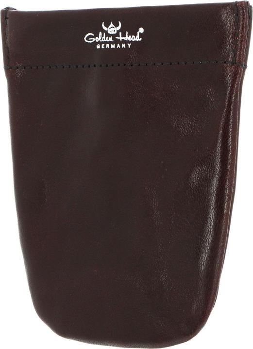 Actual product image Golden Head Colorado leather key case 7 cm