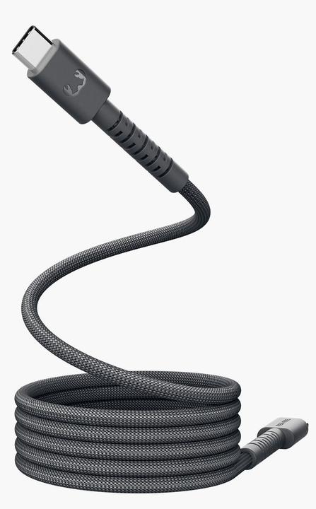 Immagine prodotto Fresh'N Rebel Fresh 'n Rebel USB-C zu USB-C silikon geflochtenes Kabel "FlexWave" 3m, 100W, Storm Grey (3 m, 100 W)