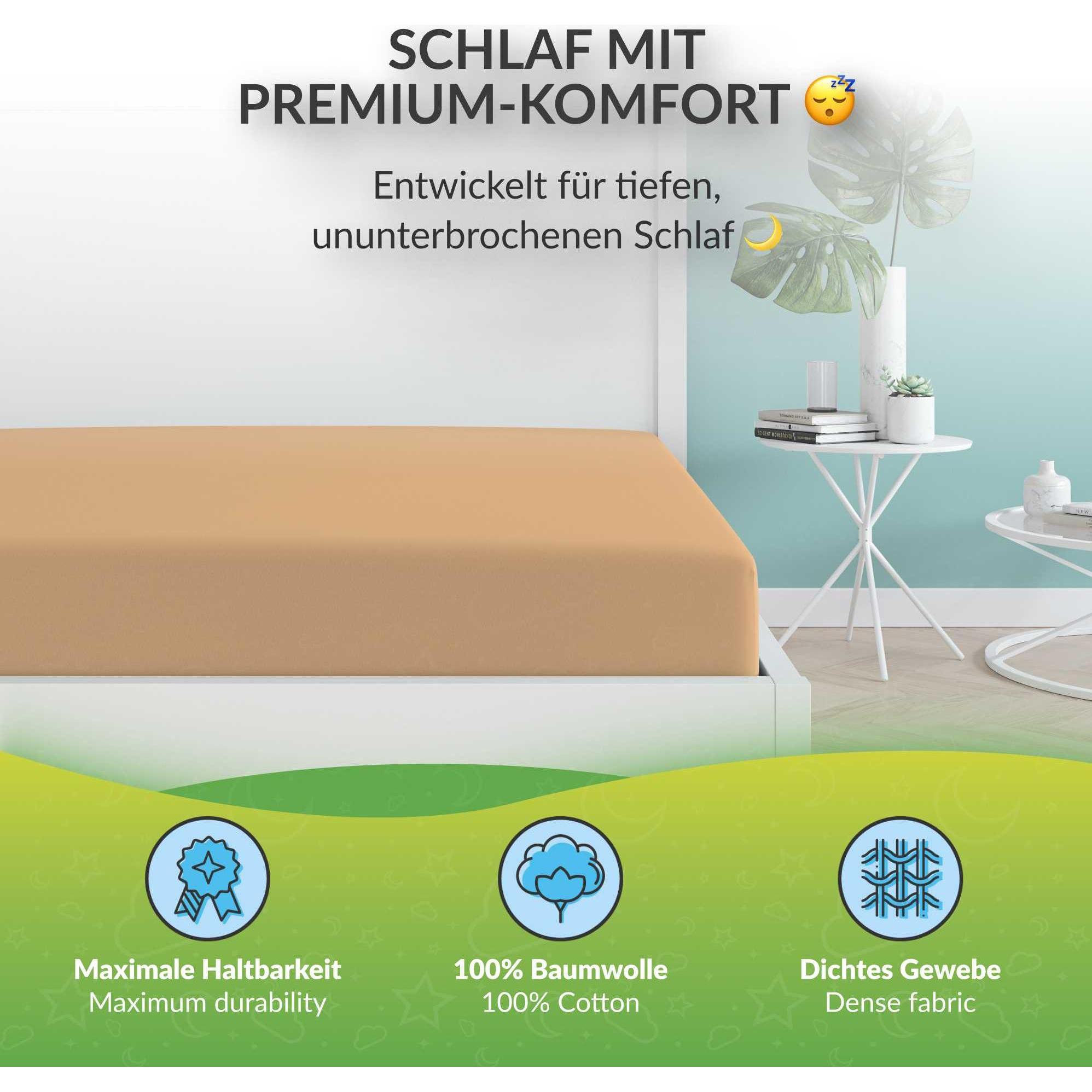 Thumbnail - Etérea, Fixleintuch, Comfort Jersey (80 x 180 cm, 80 x 160 cm)