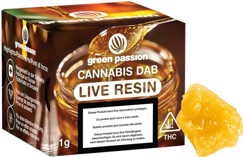 Actual product image Green Passion Live-Resin CBD Dab (1 g, Indoor)