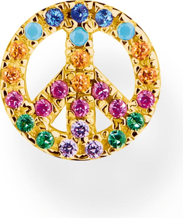 Immagine prodotto Thomas Sabo Orecchini singoli Pace con pietre colorate Oro (Argento 925)
