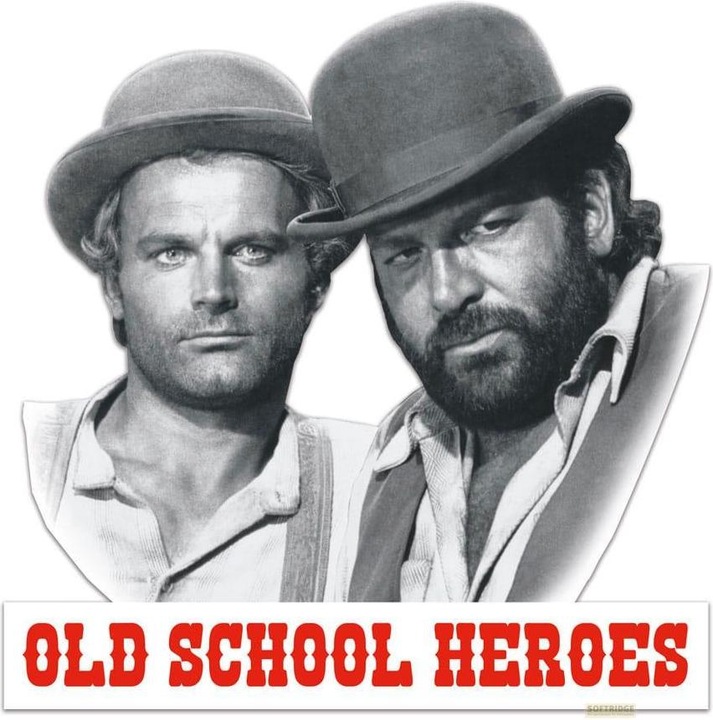 Immagine prodotto Blechwaren Fabrik Braunschweig Bud Spencer & Terence Hill 3D segno di latta Old School Heroes 45 x 45 cm (45 x 45 cm)