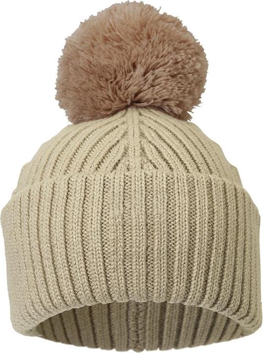 Actual product image Elodie Beanie pompom woolly hat khaki