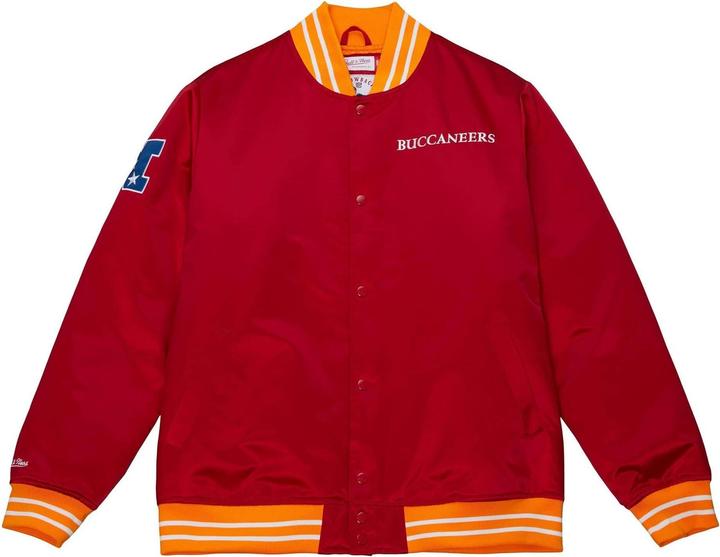 Actual product image Mitchell & Ness M&N Heavyweight Satin Veste - NFL Tampa Bay Buccaneers (S)