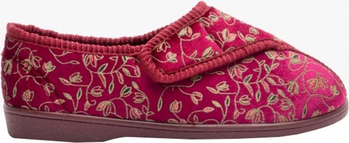 Actual product image Zedzzz Janice slippers with velcro fastening floral pattern (37)