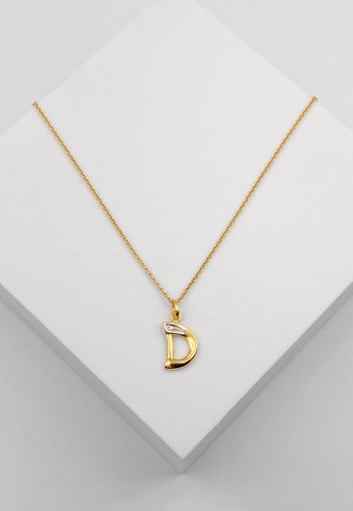 Image du produit Muau Lettre (750, Or jaune 18 carats, Or blanc)