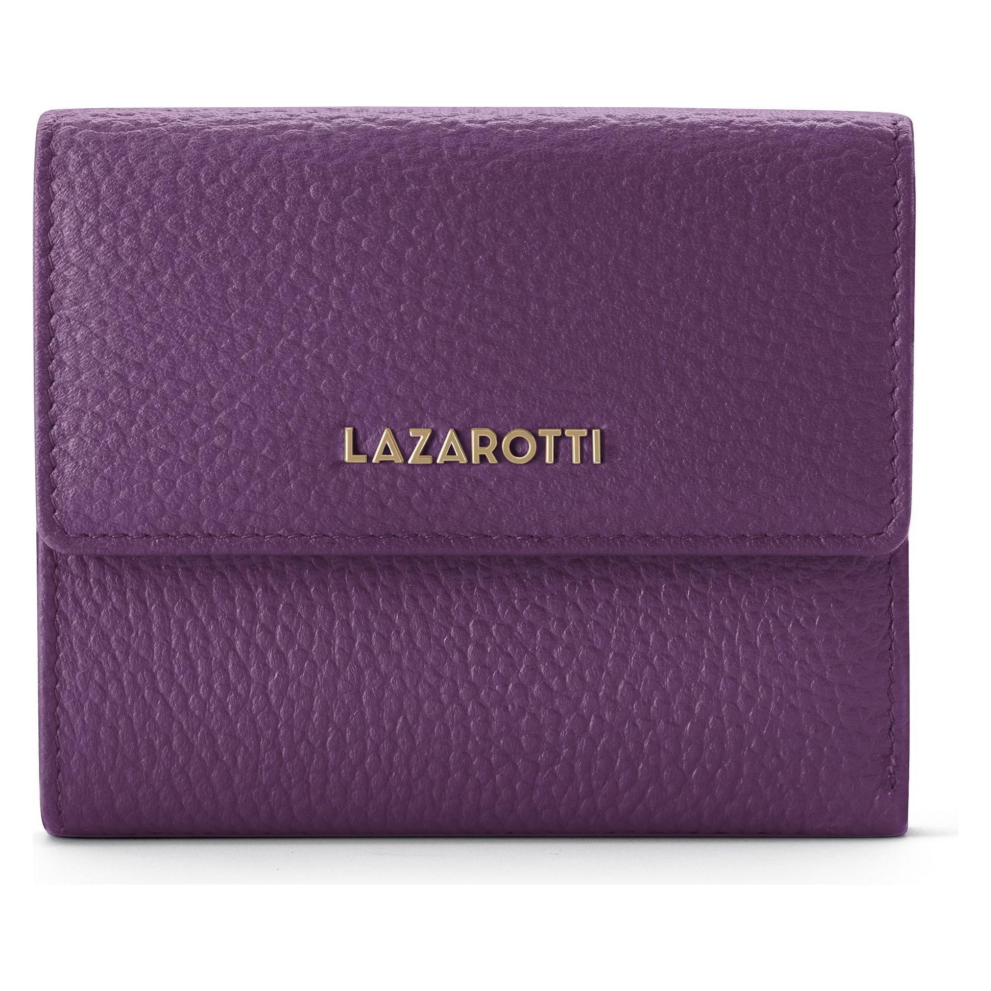 Lazarotti, Damen, Portemonnaie, Bologna Leather Geldbörse Leder 12 Cm, Violett