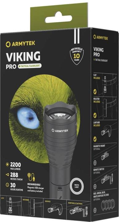 Actual product image ArmyTek Viking Pro White LED torch battery-powered 2050lm 136g (16 cm, 2050 lm)