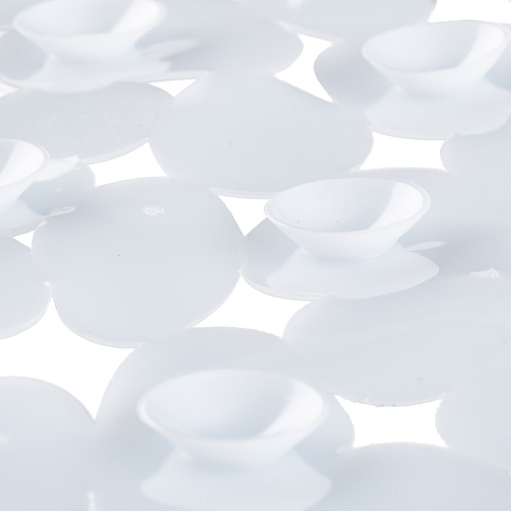Actual product image Relaxdays Anti-Slip Bath Mat, Stone-look (36 x 68 x 0.5 cm)