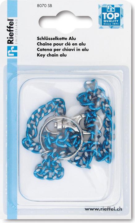 Actual product image Rieffel Aluminium key chain 8070 SB