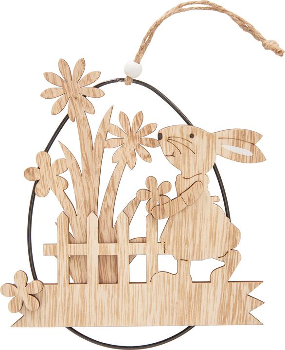 Actual product image VBS Egg pendant, wood / metal (1 x)