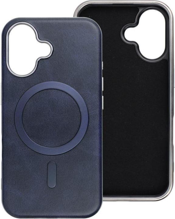 Actual product image 4Kom Back panel cover OEM GENTLEMAN MAG COVER Case compatible with MagSafe for IPHONE 11 navy blue (Apple iPhone 11)