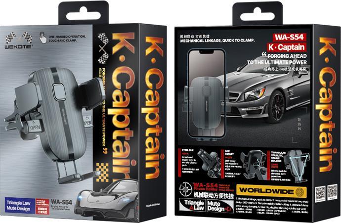 Actual product image Wekome Mechanical car holder for phones 4.7"-7.2"