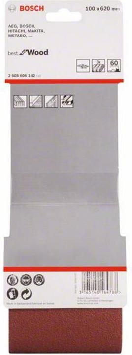 Image du produit Bosch Professional Zubehör PRO X440 bande abrasive, 100 x 620 mm, G60 (60)