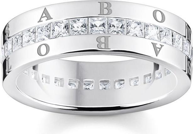 Produktbild Thomas Sabo Bandring Weisse Steine Pavé Silber (58)