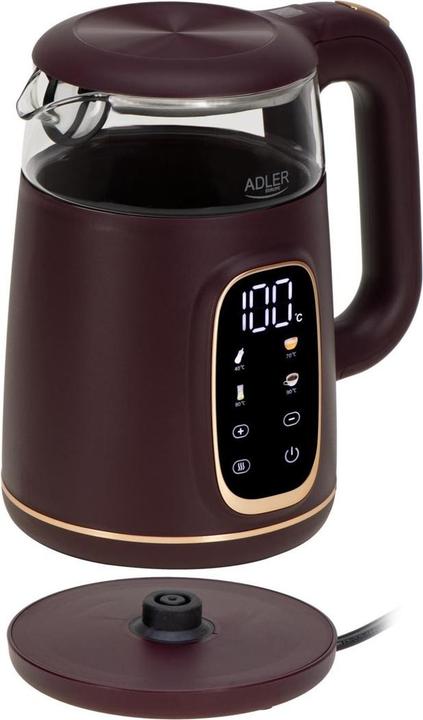 Actual product image Adler AD 1305 burgundy-coloured kettle (1.70 l)