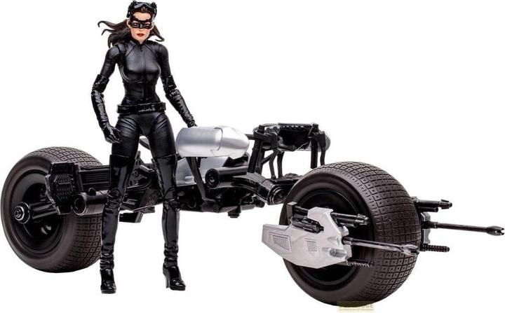 Immagine prodotto McFarlane Veicolo Multiverso DC Batpod con Catwoman (The Dark Knight Rises)