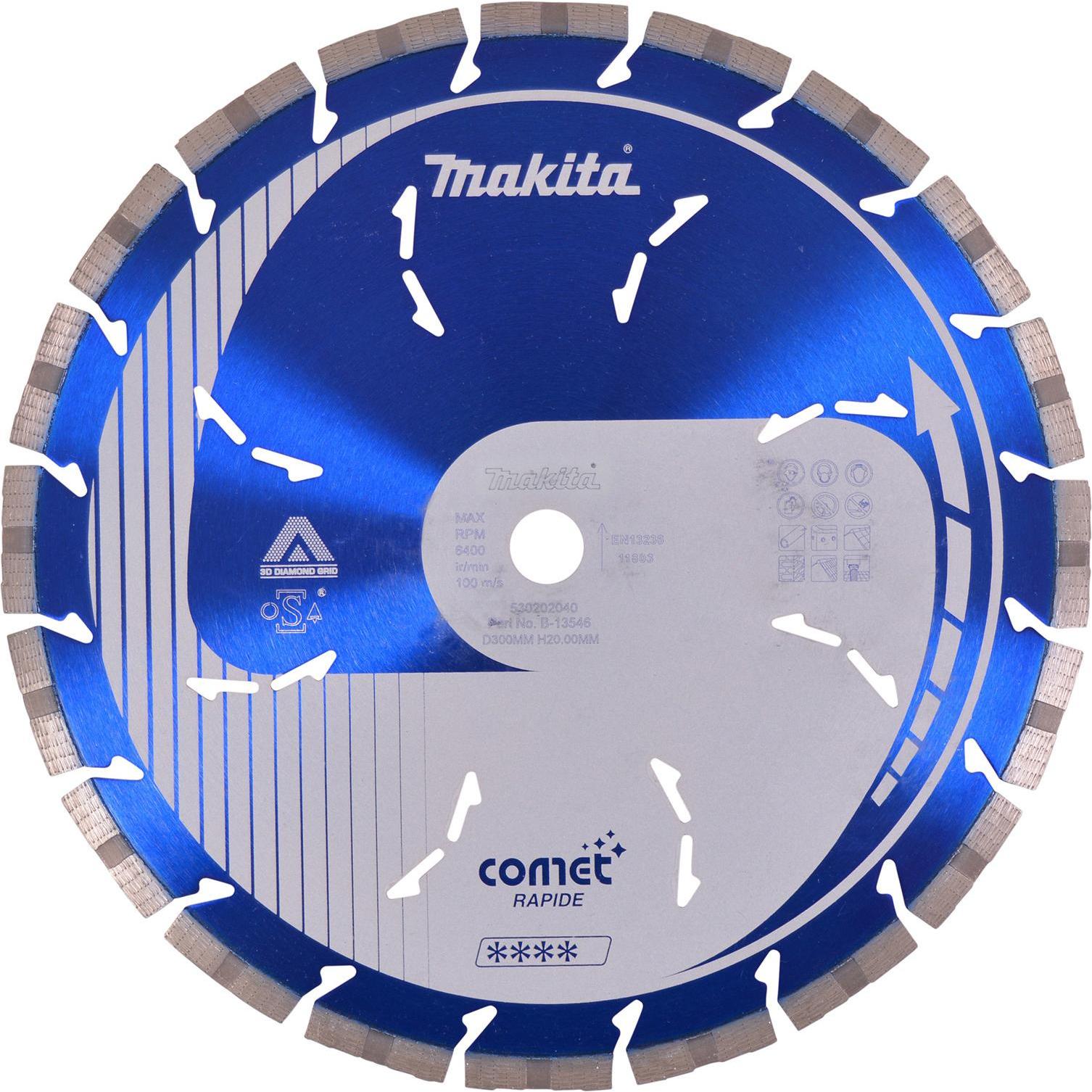 Thumbnail - Makita, Sägeblatt, Diamanttrennscheibe COMET cool rapide 300/20