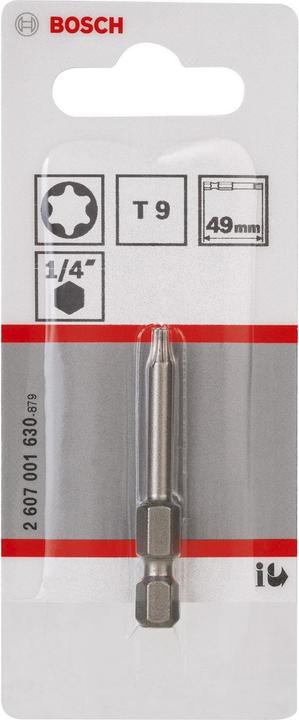 Produktbild Bosch Professional Zubehör Schrauberbit Extra-Hart T9, 49 mm, 1er-Pack (Innensechsrund TX)