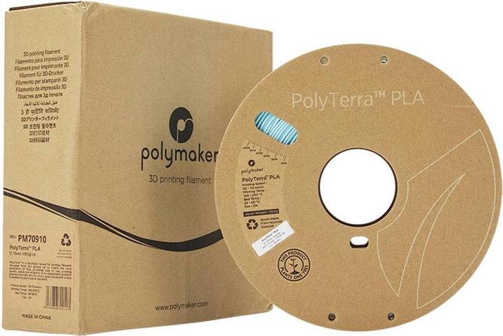 Image du produit Polymaker PolyTerra (PLA, 1.75 mm, 1000 g, Bleu)