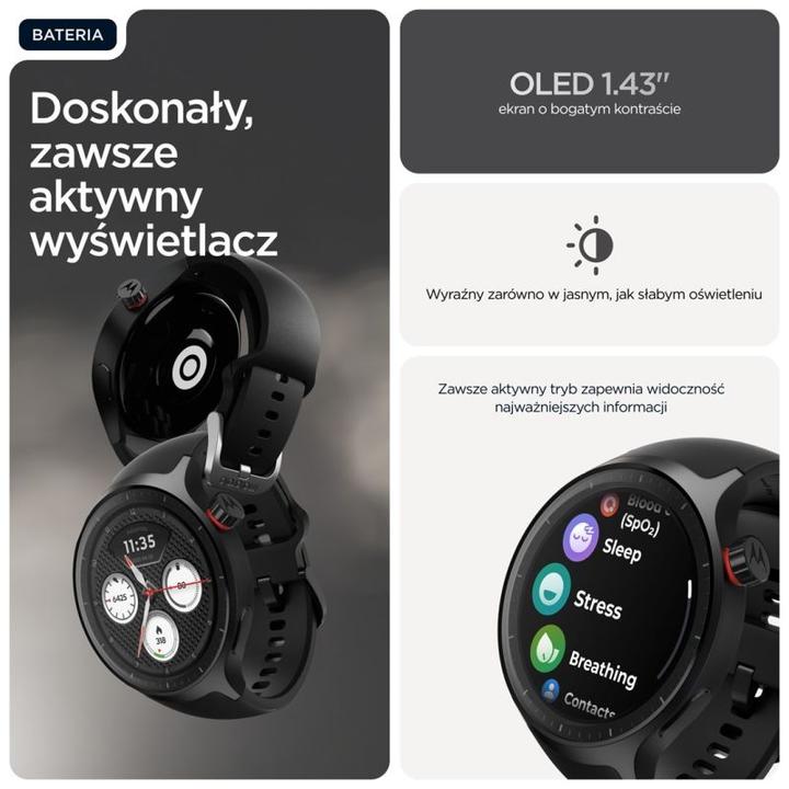 Produktbild Motorola Watch 2, black (47 mm, nur WLAN)