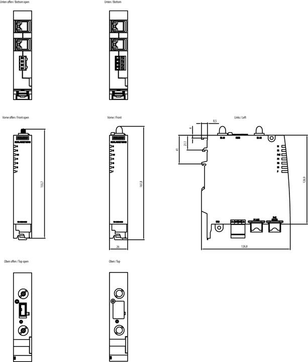 Actual product image Siemens SCALANCE RJ45 Access Point control cabinet 1x radio iFeatures Israel (300 Mbit/s)