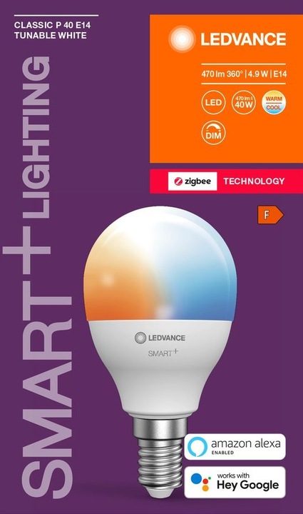 Produktbild Ledvance Smart+ Mini Bulb (E14, 5 W, 470 lm, 1 x, F)