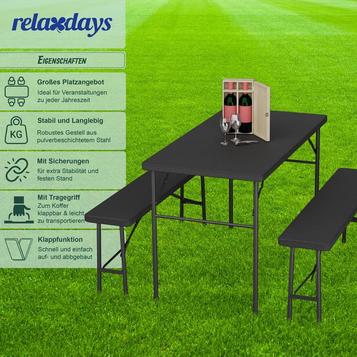 Produktbild Relaxdays Bierzeltgarnitur