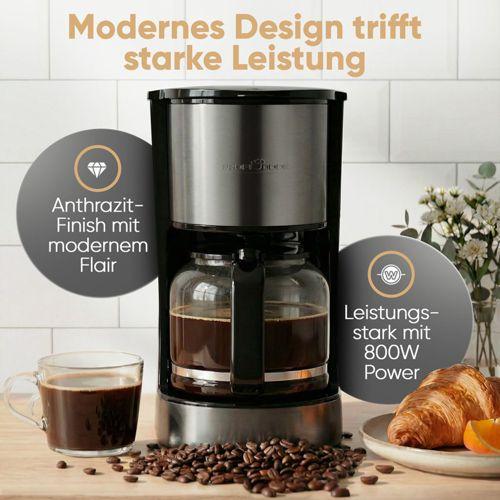 Immagine prodotto Proficook Kaffeemaschine PC-KA 1330, 1,5L, 12-14 Tassen, Edelstahlfront, 800W