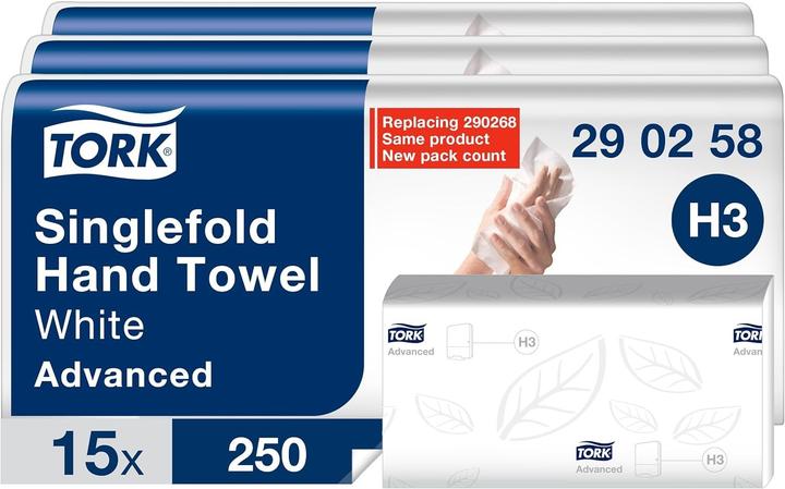 Tork 5X250BL. ADVANCE 25X23CM WIT 2LG H3 (1x)