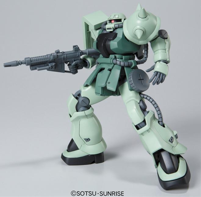 Actual product image Bandai GUNDAM - HGUC 1/144 MS-06F-2 Zaku IIF2 Zeon M.P.M.S - Model Kit