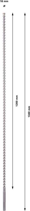 Produktbild Bosch Professional Zubehör Hammerbohrer SDS max-7, 18 x 1200 x 1340 mm (18 mm)