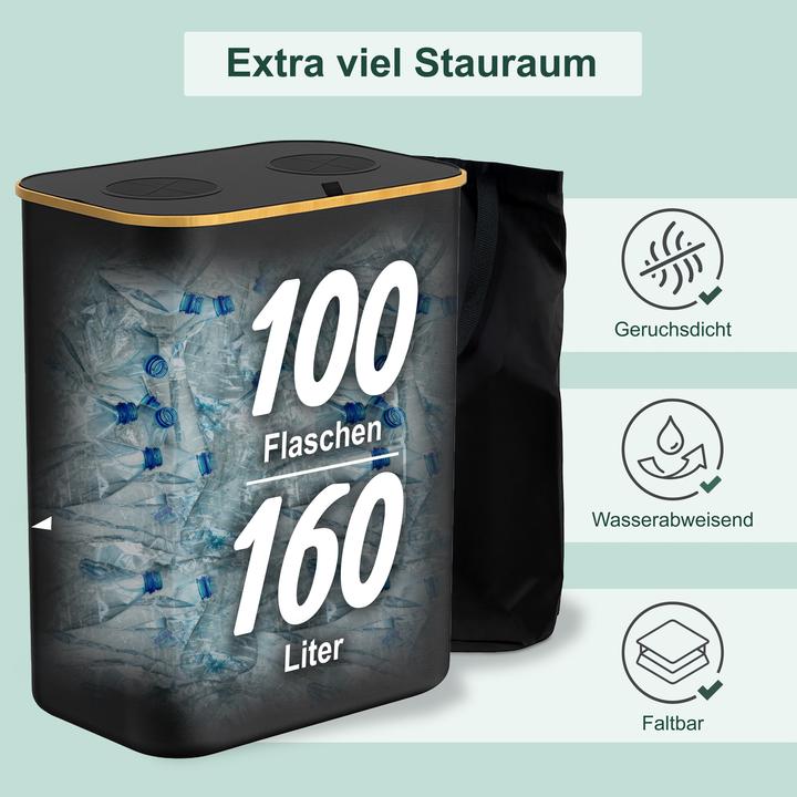 Produktbild Relaxdays Pfandflaschen-Sammelbehälter (160 l)