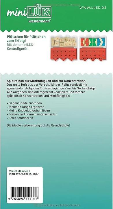 Produktbild LÜK mini. Übungen für Vorschulkinder 1 (Deutsch, Heinz Vogel, 1972)