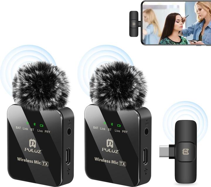 Immagine prodotto Puluz Doppio microfono lavalier USB-C