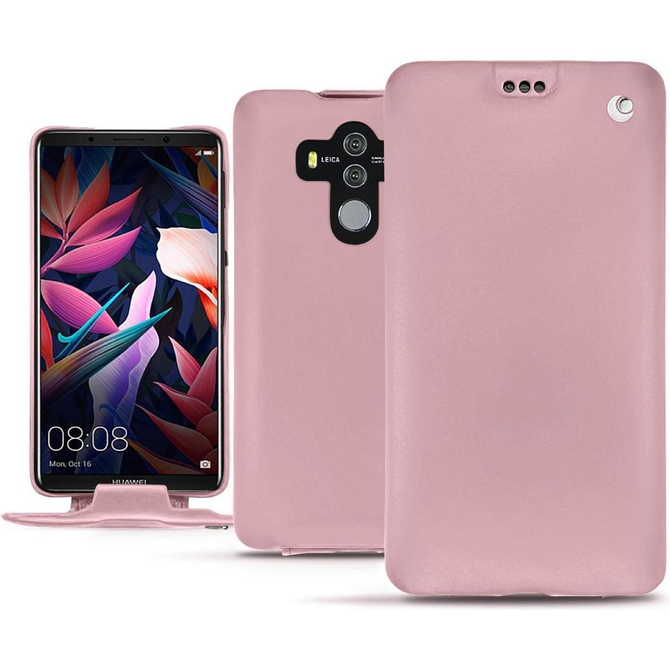 Noreve Lederschutzhülle vertikal (Huawei Mate 10 Pro), Smartphone Hülle, Rosa