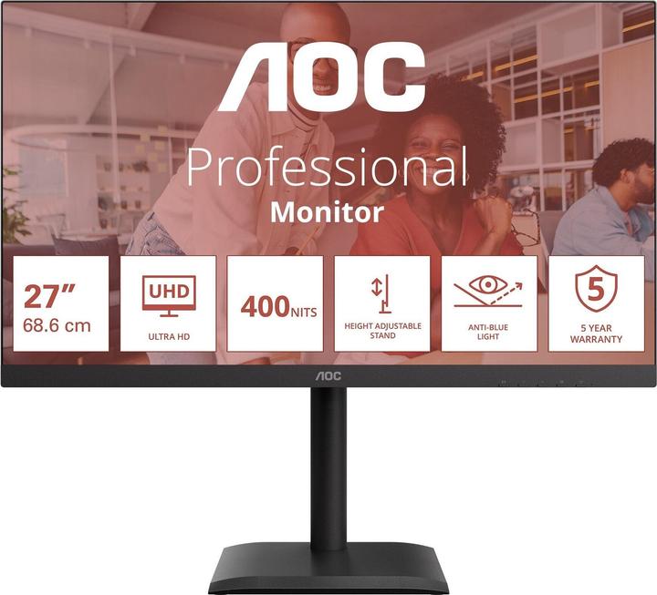 Image du produit AOC U27E4CV (3840 x 2160 pixels, 27")