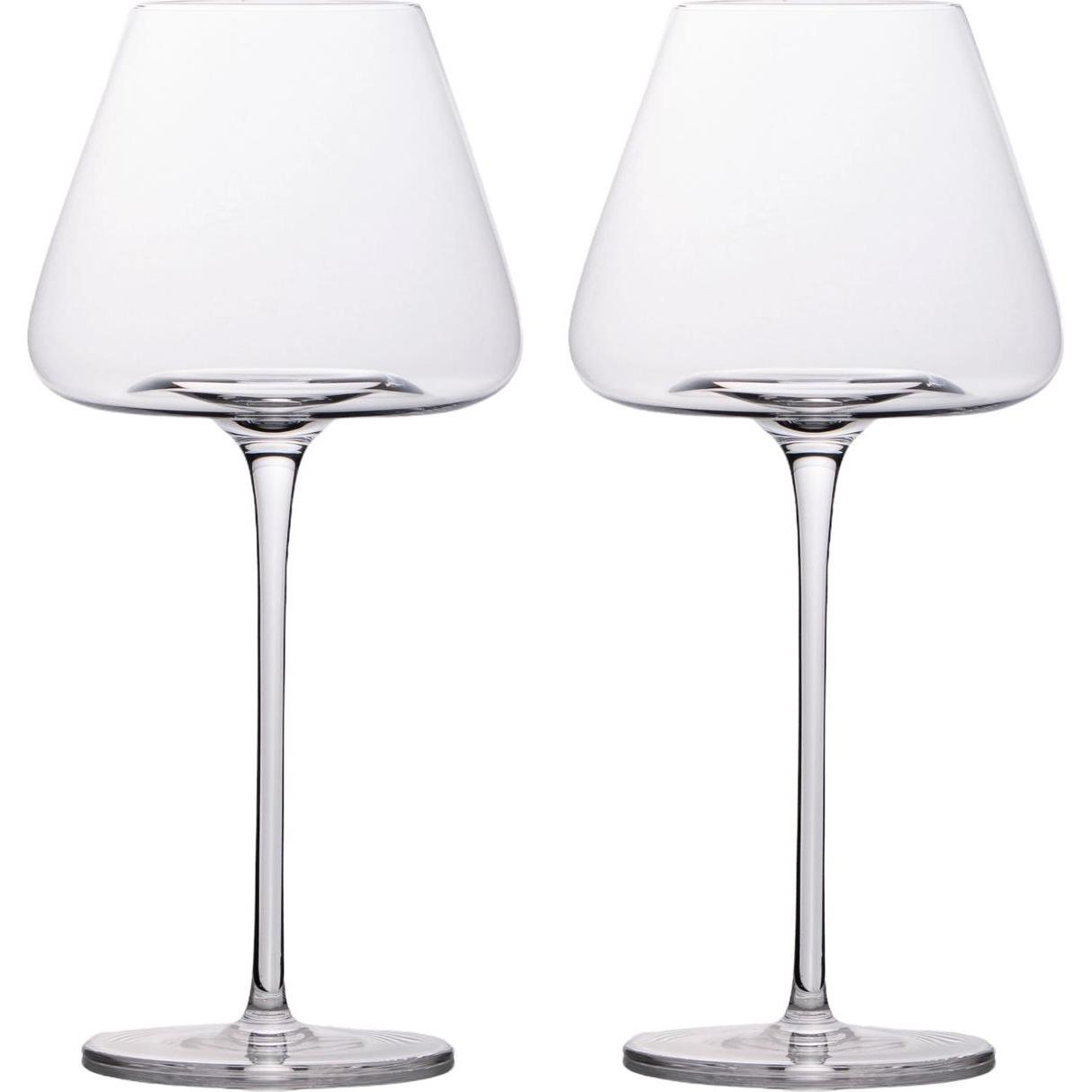 Intirilife Wein Glas Set für Rotwein Weisswein, Weingläser, Transparent