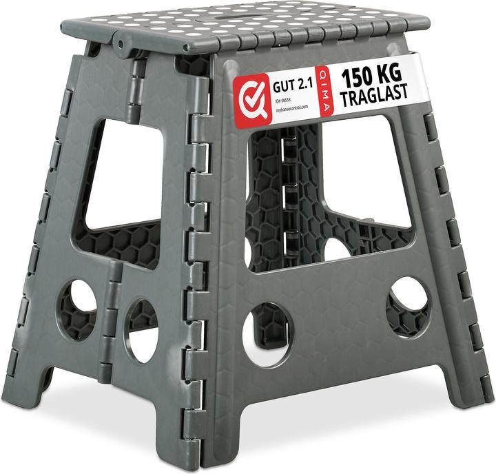 Relaxdays Tabouret pliable XL, transportable