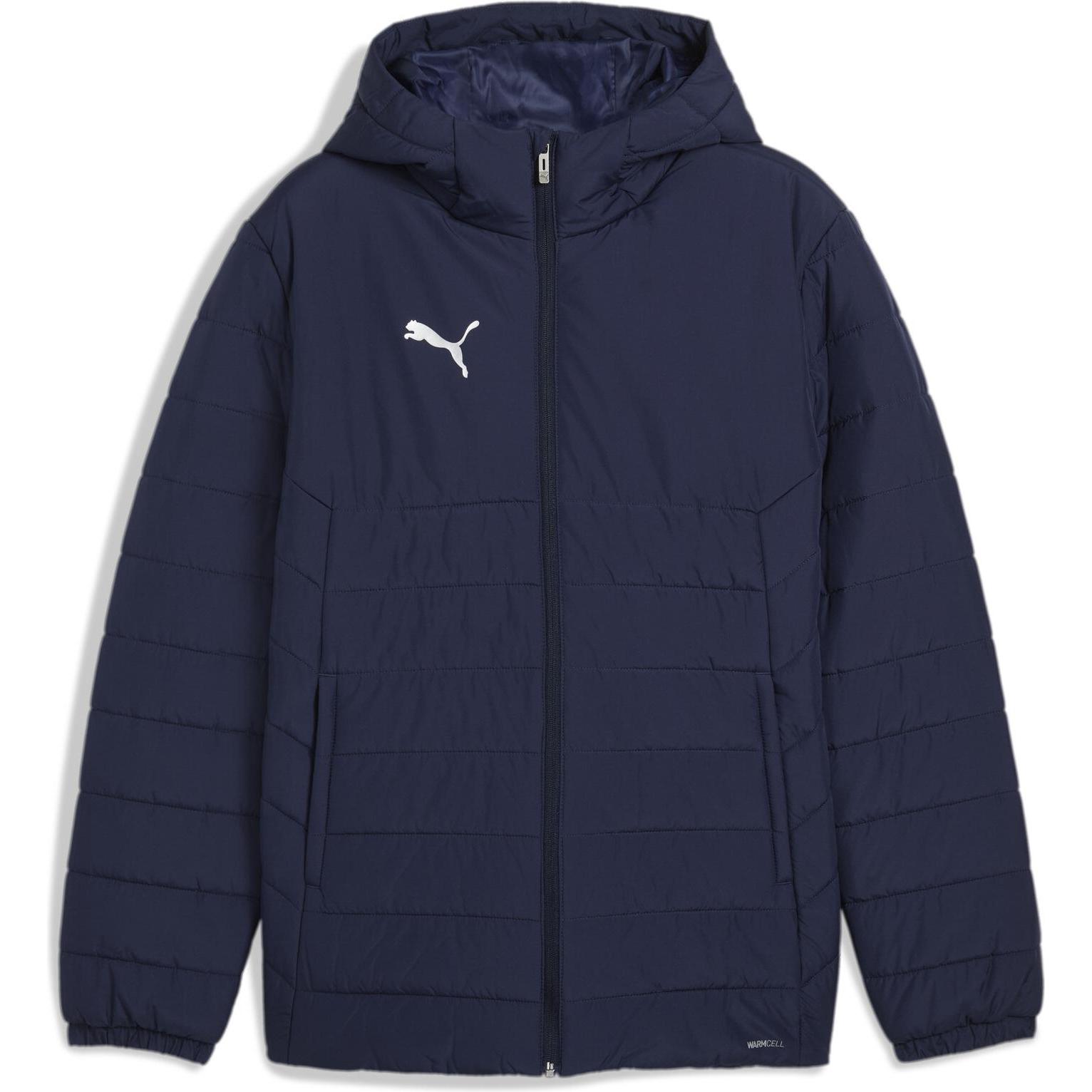 Puma, Herren, Laufjacke, teamADDITIONS Hooded Padded Jacket (L), Blau, L
