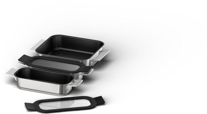 Actual product image Siemens Accessories HZ9FF030 (Pan set + pot set, Stainless steel)