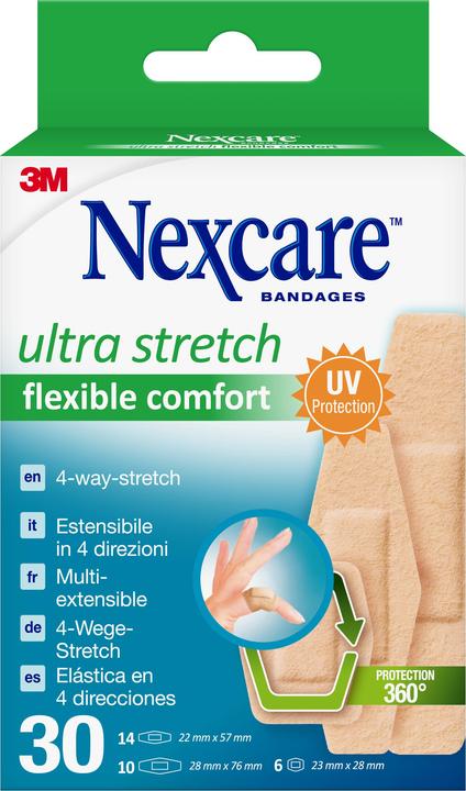 Nexcare Ultra Stretch Comfort Flexible Pflaster (30x)