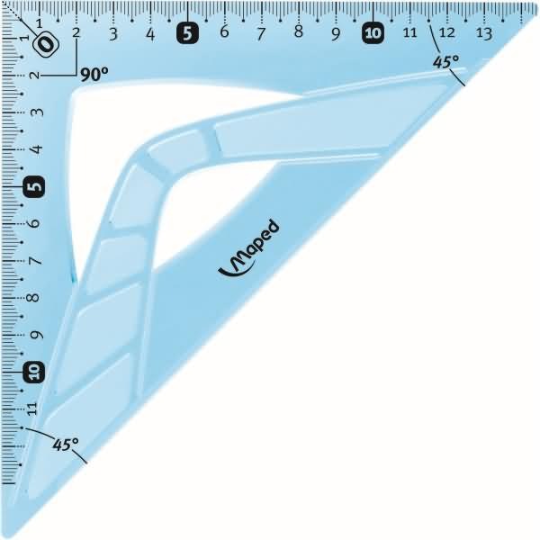 Immagine prodotto Maped Disegno del triangolo flesso a 45 gradi, ipotenusa: 210 mm (210 mm)