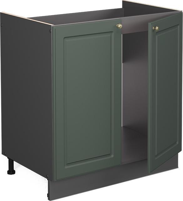 Anthrazit, Grün-Gold Landhaus