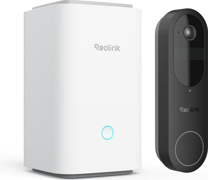 Reolink Sonnette vidéo avec hub, 2K Wi-Fi double bande, détection intelligente, sans abonnement