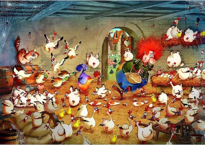 Immagine prodotto Grafika Puzzle 1000 pezzi Crazy Chicken Coop (1000 pezzi)