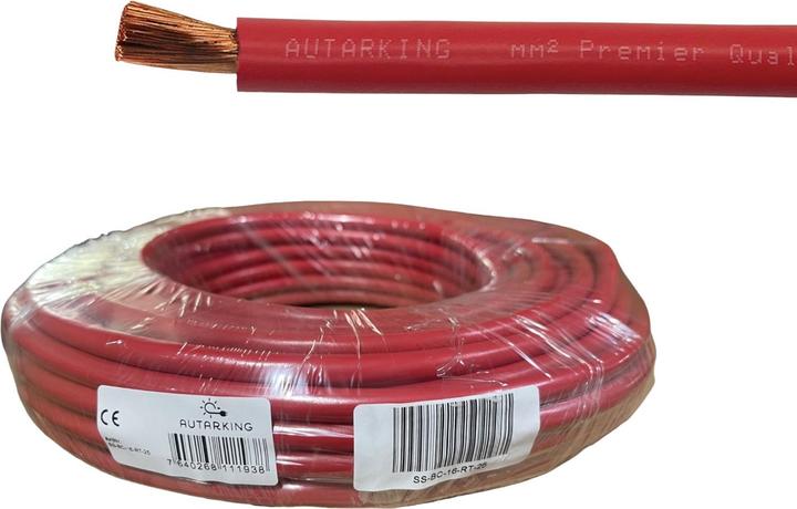 Actual product image Autarking Battery / starter cable Highly flexible - 16mm2 red -25m