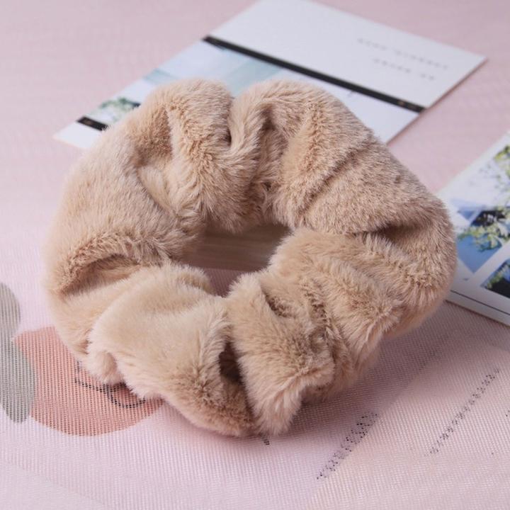 Immagine prodotto Avizar Flausch-Scrunchie Minky Soft Modell Amber (Elastico per capelli)