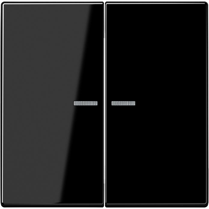 JUNG, Zubehör Schalterprogramm, Wippe 2t Schalter LS sw glz Lichtausl LS102KO5SW